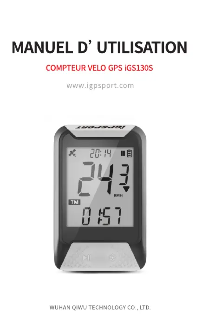 Imagen de la primera página del manual del dispositivo iGS130S