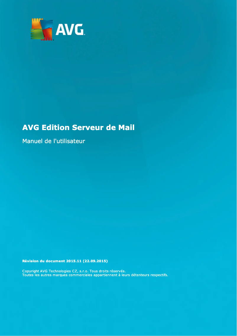 Página 1 del manual Manual de usuario AVG Email Server Edition (2015)