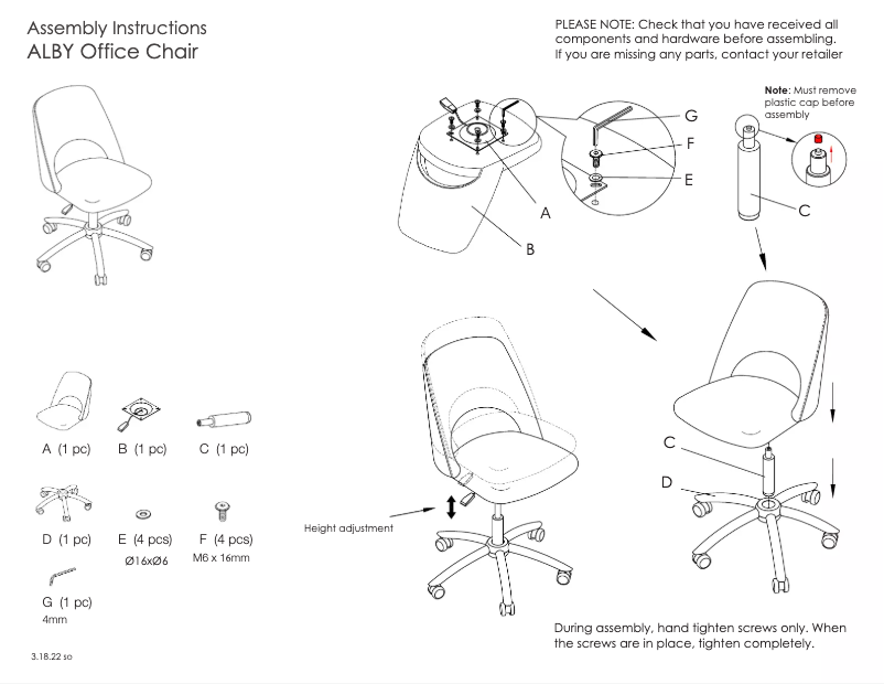 Imagen de la primera página del manual del dispositivo Alby