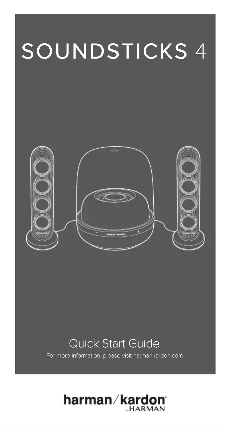 Página nº 1 - Manual de usuario Harman Kardon SoundSticks 4