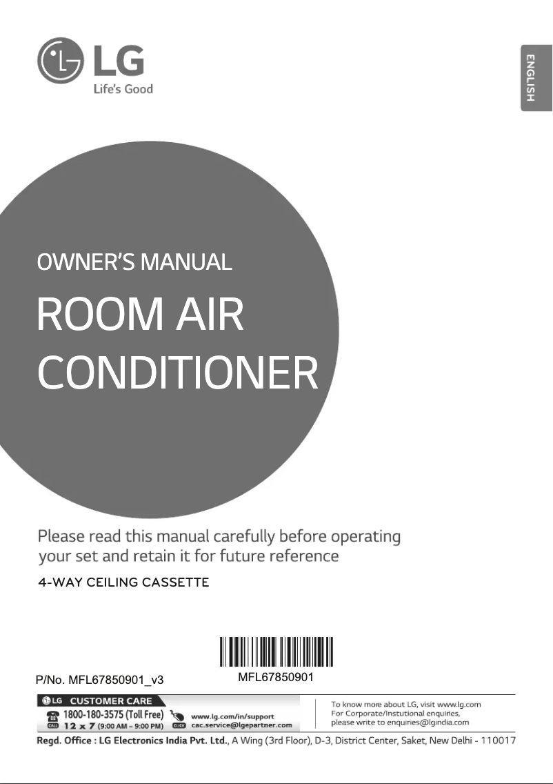 Página 1 del manual Manual de usuario LG JTNQ36GNLE5