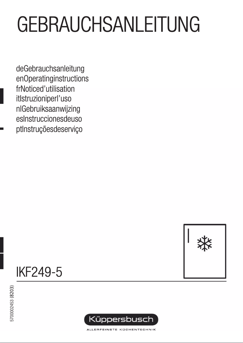 Imagen de la primera página del manual del dispositivo IKF 249-5