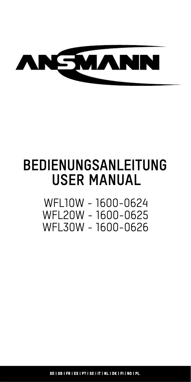 Imagen de la primera página del manual del dispositivo WFL20W