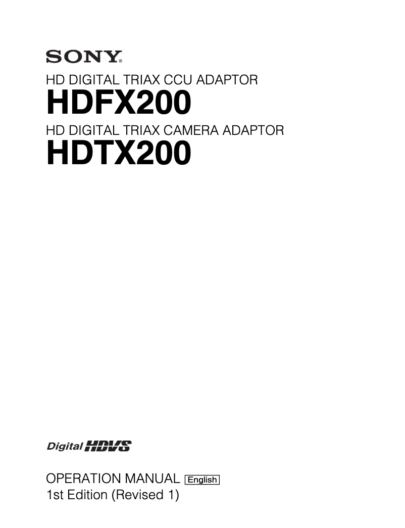 Imagen de la primera página del manual del dispositivo HDTX-200