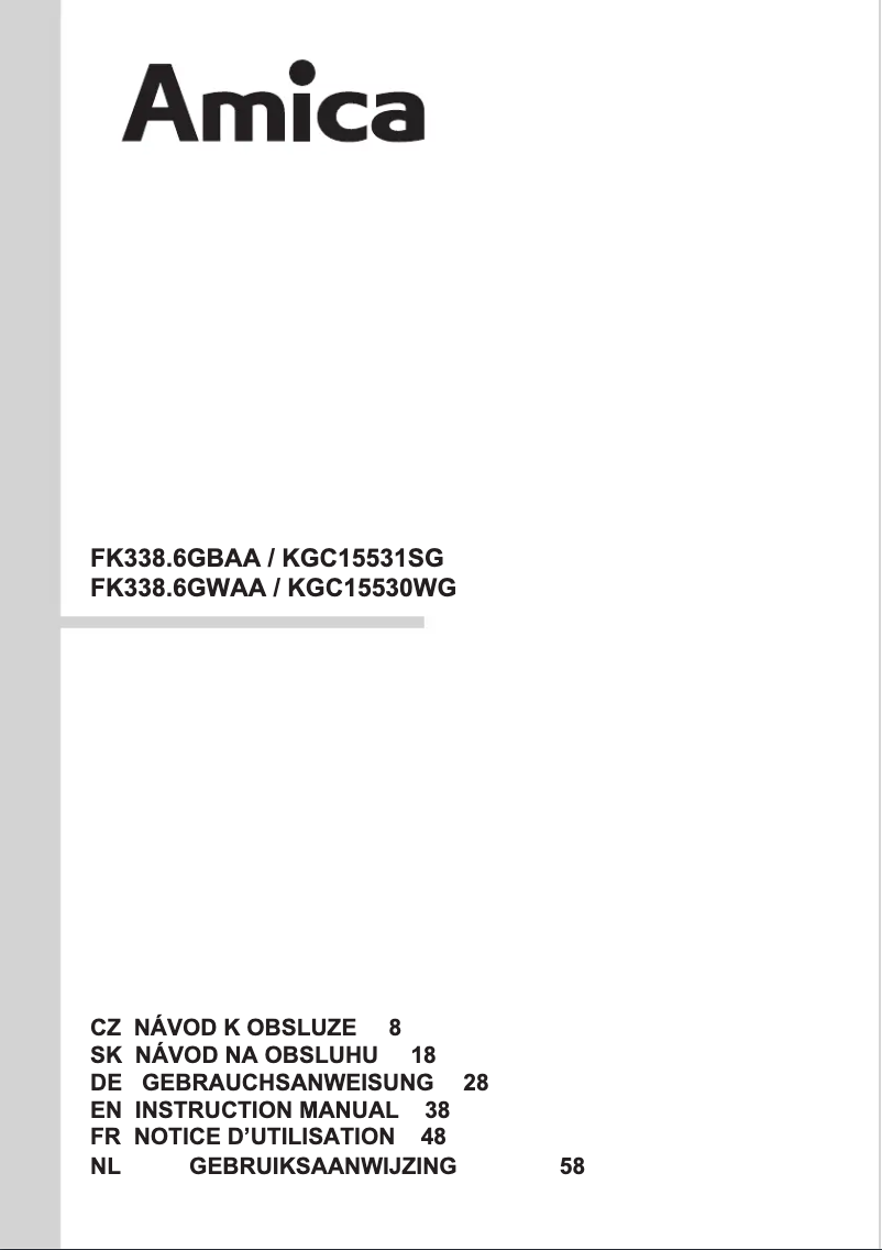 Imagen de la primera página del manual del dispositivo KGC 15530 WG