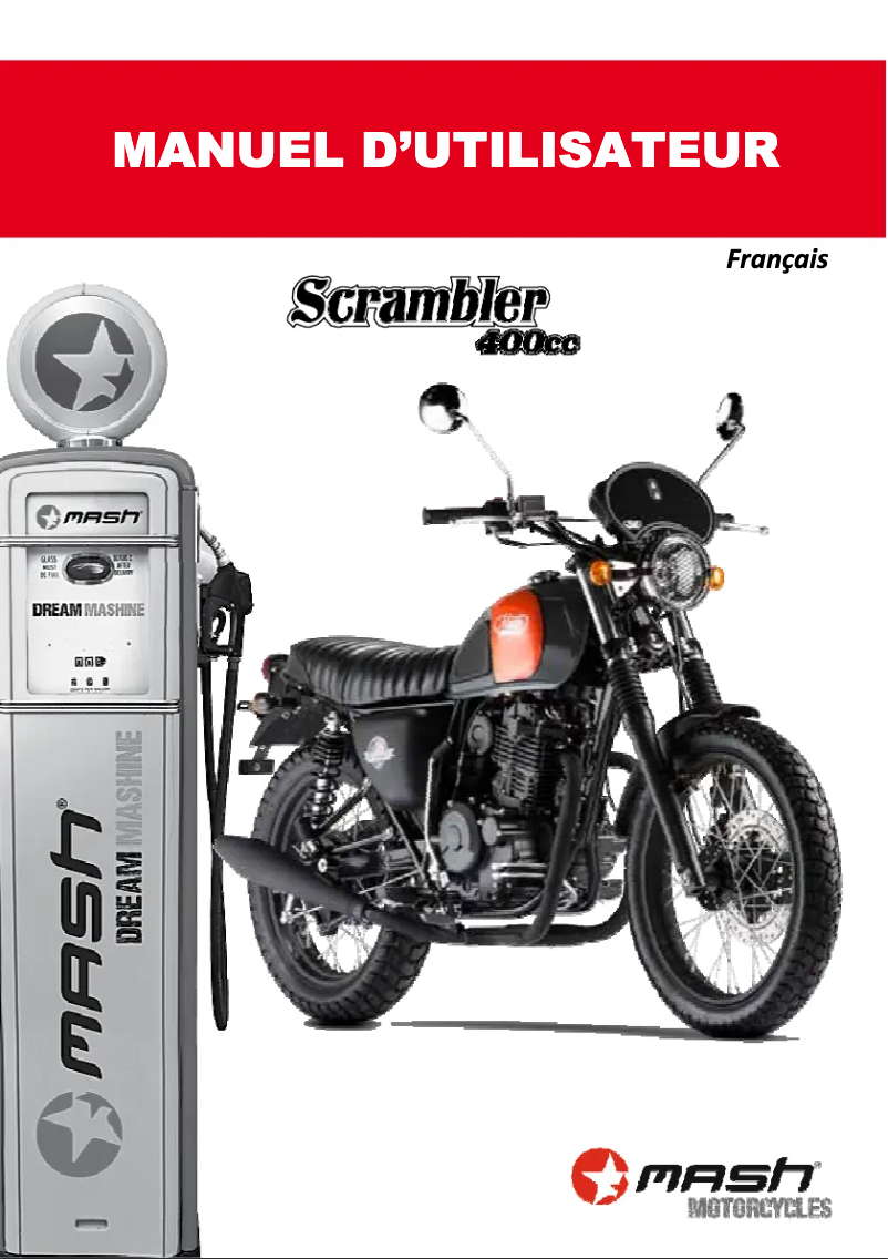 Imagen de la primera página del manual del dispositivo Scrambler 400cc (2015)