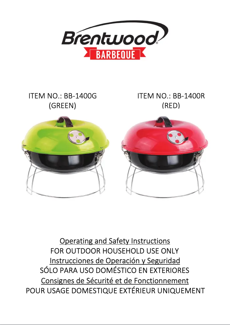 Página nº 1 - Manual de usuario Brentwood BB-1400R