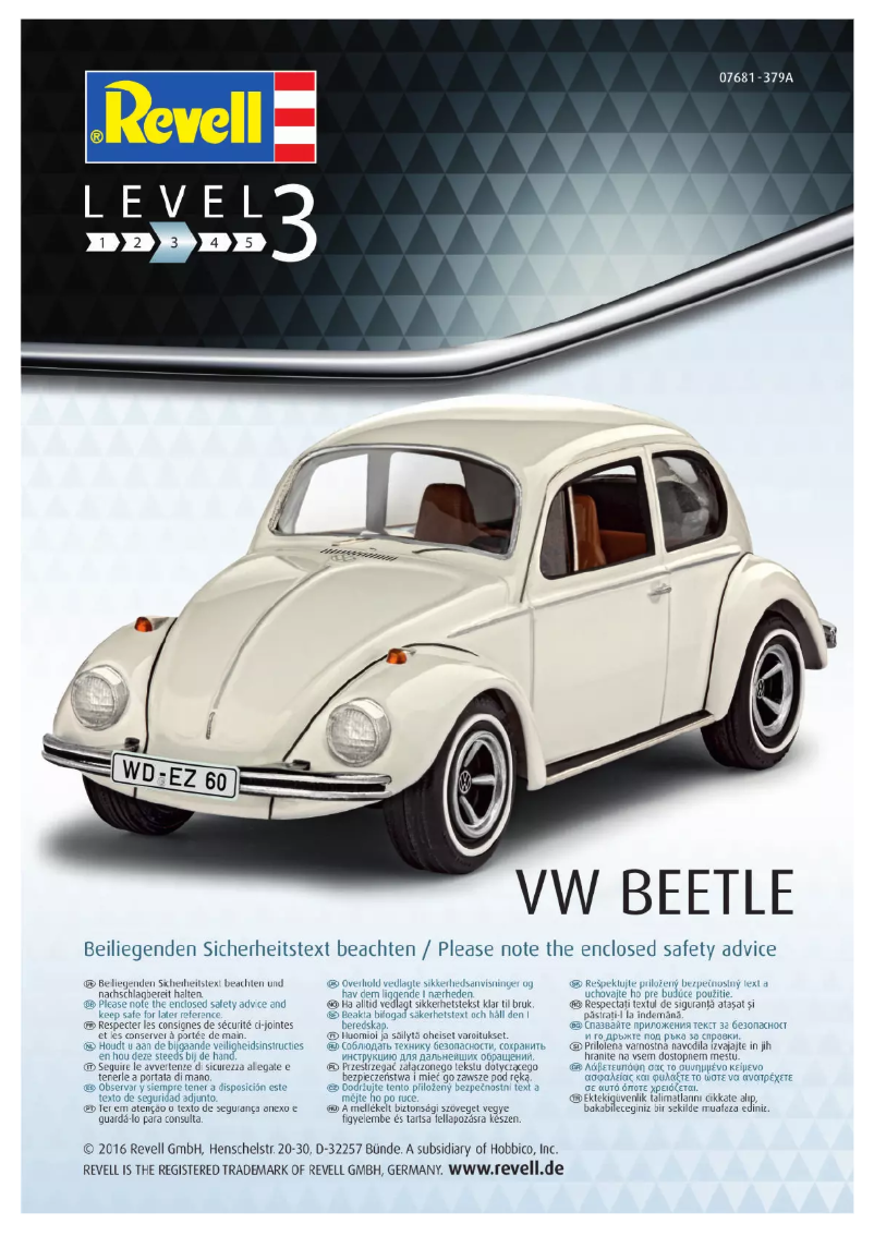 Imagen de la primera página del manual del dispositivo VW Beetle