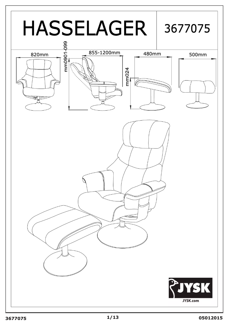 Imagen de la primera página del manual del dispositivo Hasselager