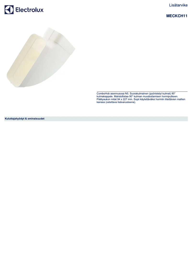 Imagen de la primera página del manual del dispositivo MECKCH11