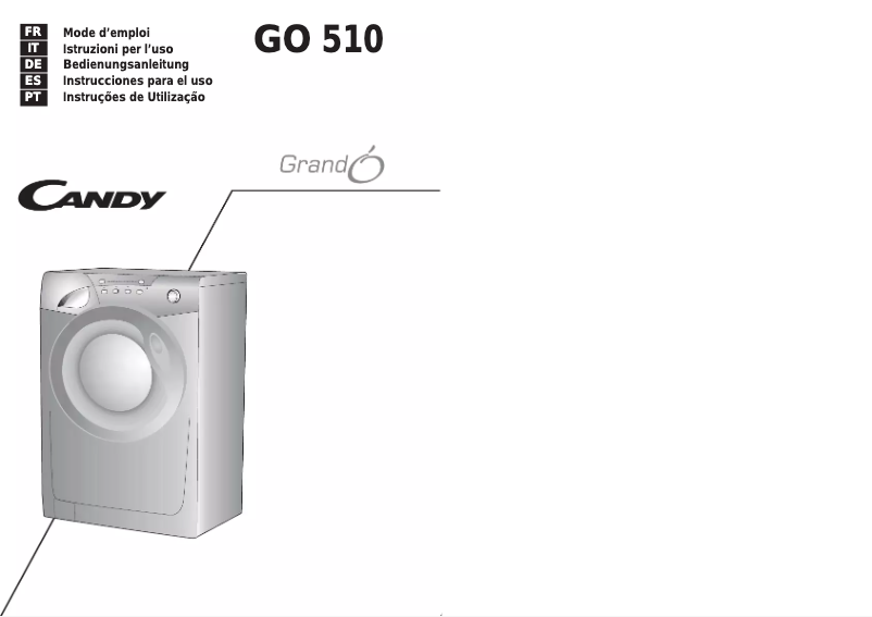 Imagen de la primera página del manual del dispositivo GO 510 TXT-07S