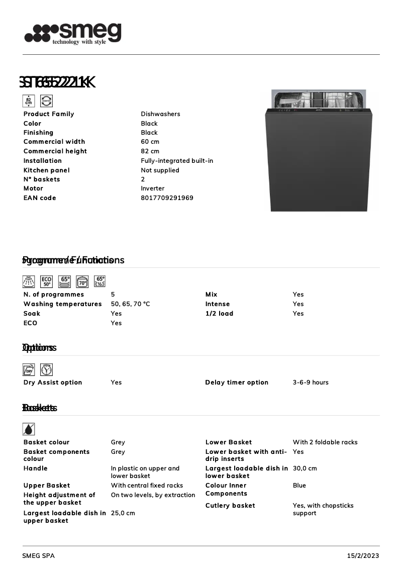 Imagen de la primera página del manual del dispositivo ST65221K