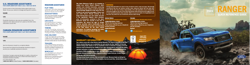 Imagen de la primera página del manual del dispositivo Ranger (2023)