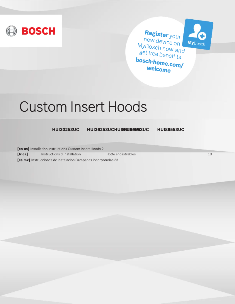 Imagen de la primera página del manual del dispositivo HUI80553UC