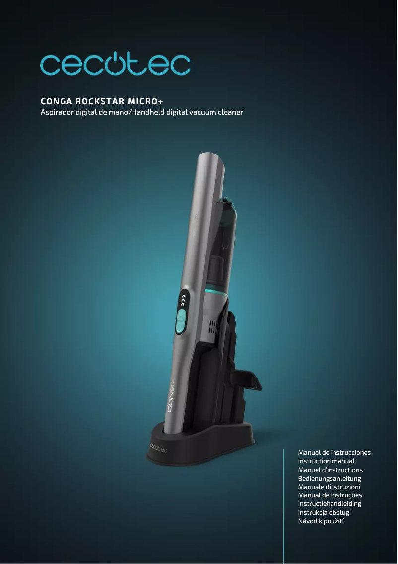Página 1 del manual Manual de usuario Cecotec Conga Rockstar Micro+