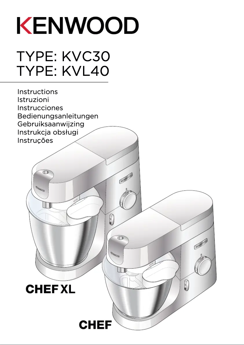 Imagen de la primera página del manual del dispositivo Chef XL KVL4110