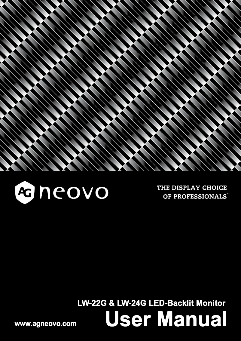 Página 1 del manual Manual de usuario AG Neovo LW-22G