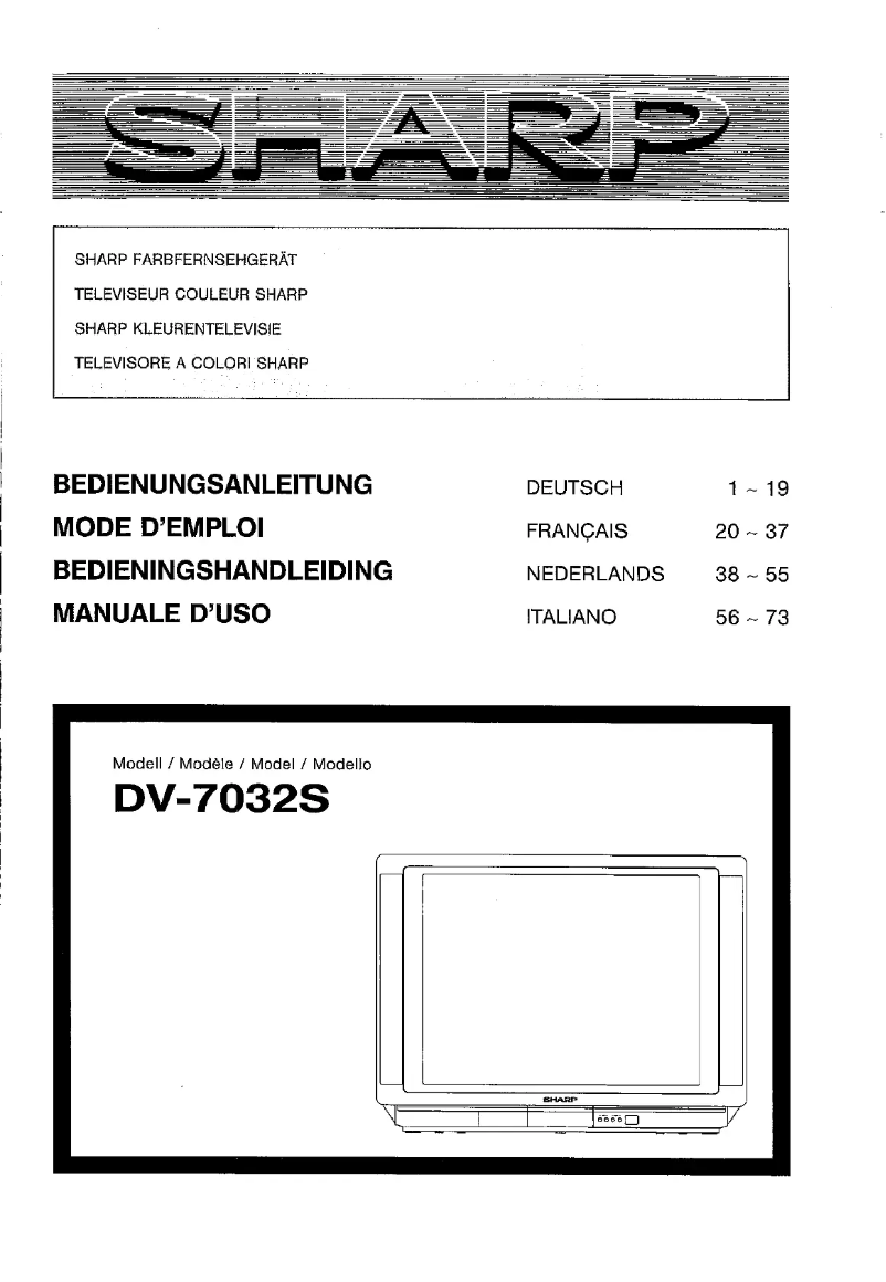 Imagen de la primera página del manual del dispositivo DV7032S
