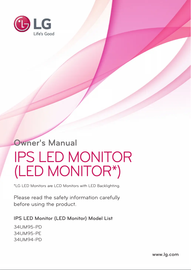 Página nº 1 - Manual de usuario LG 34UM94-P
