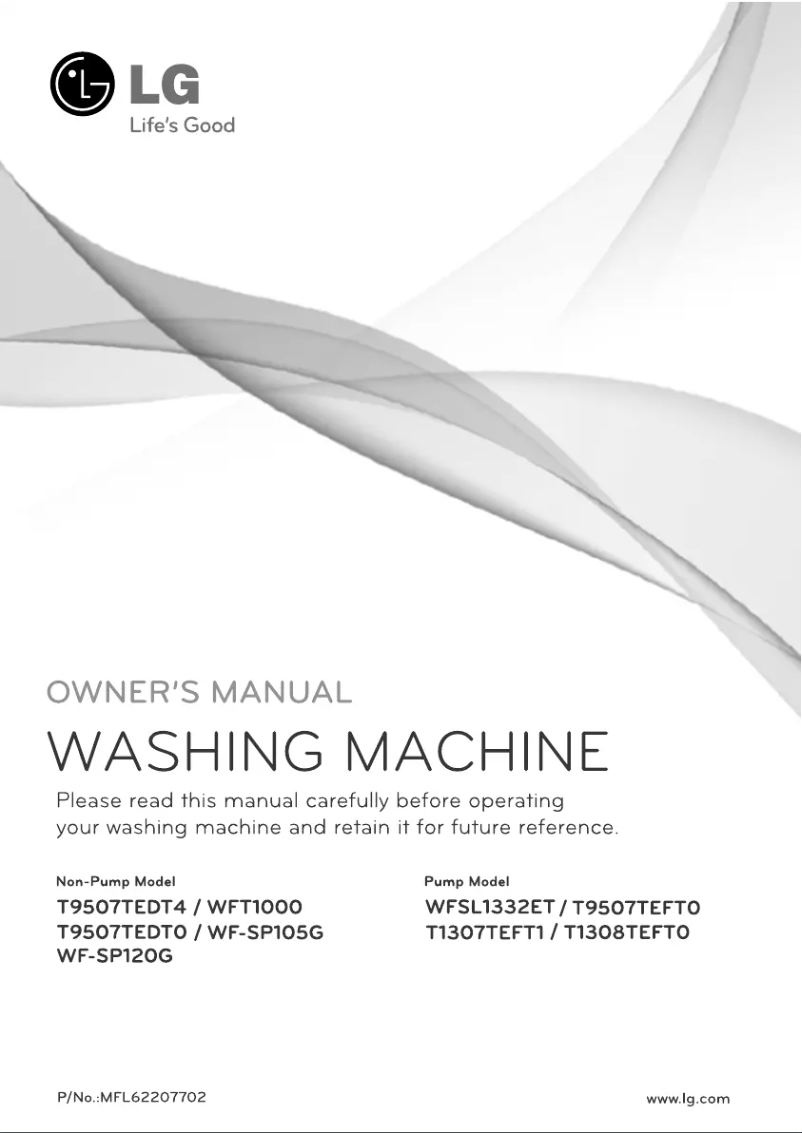 Página 1 del manual Manual de usuario LG WFT1000