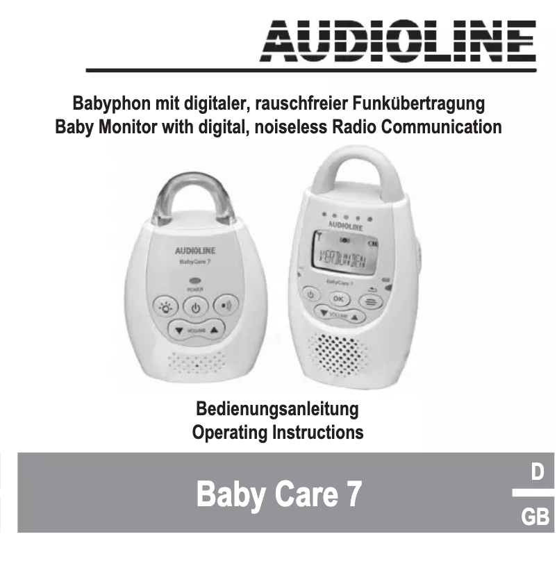 Página 1 del manual Manual de usuario Audioline Baby Care 7