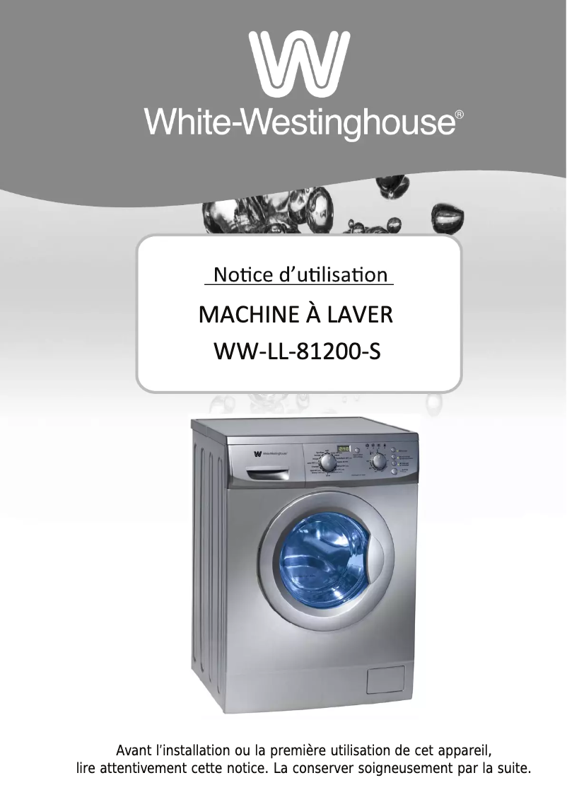 Página 1 del manual Manual de usuario White-Westinghouse WW-LL-81200-S