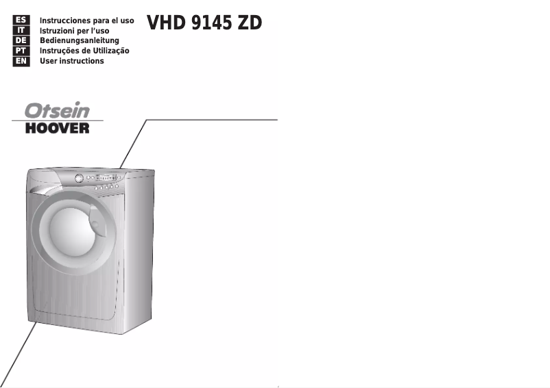 Página 1 del manual Manual de usuario Otsein-Hoover VHD 9145ZD-37