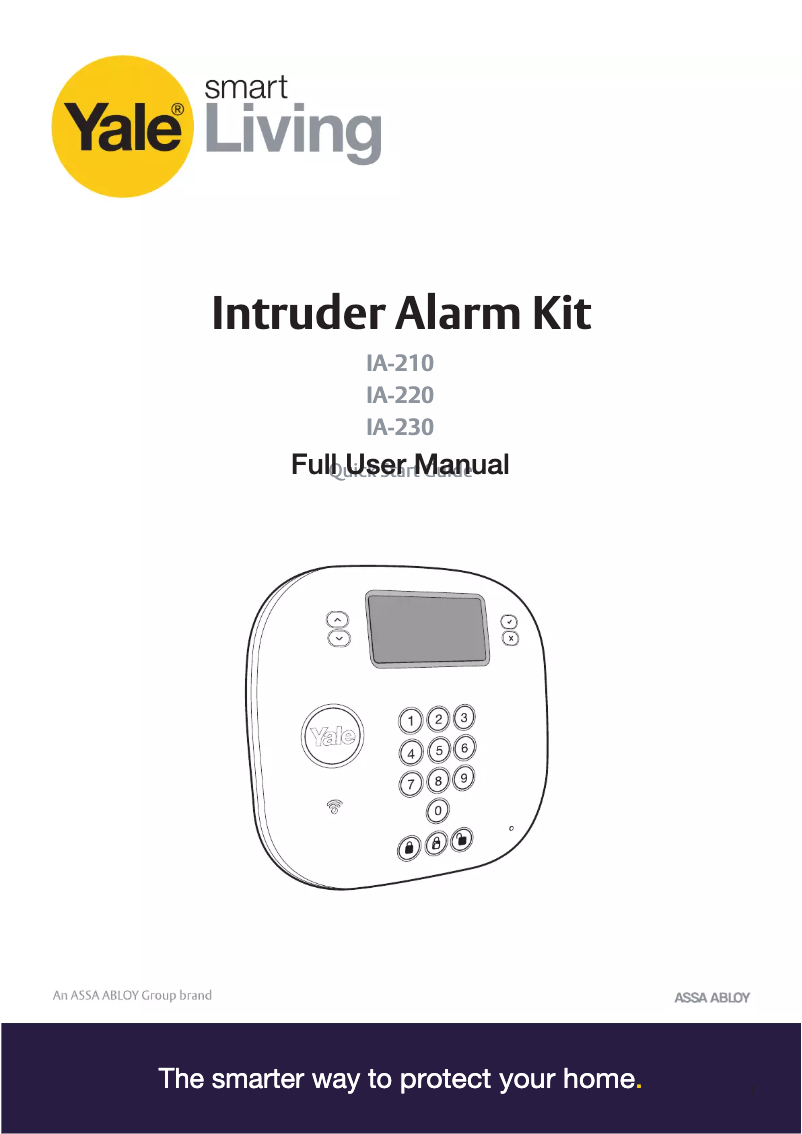 Página 1 del manual Manual de usuario Yale Intruder Alarm Kit IA-230