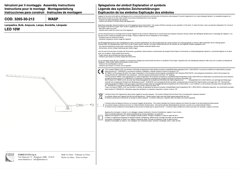 Página 1 del manual Manual de usuario Fabas Wasp