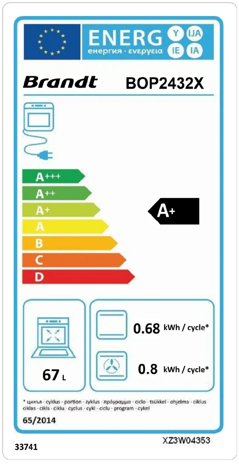 Imagen de la primera página del manual del dispositivo BOP2432X