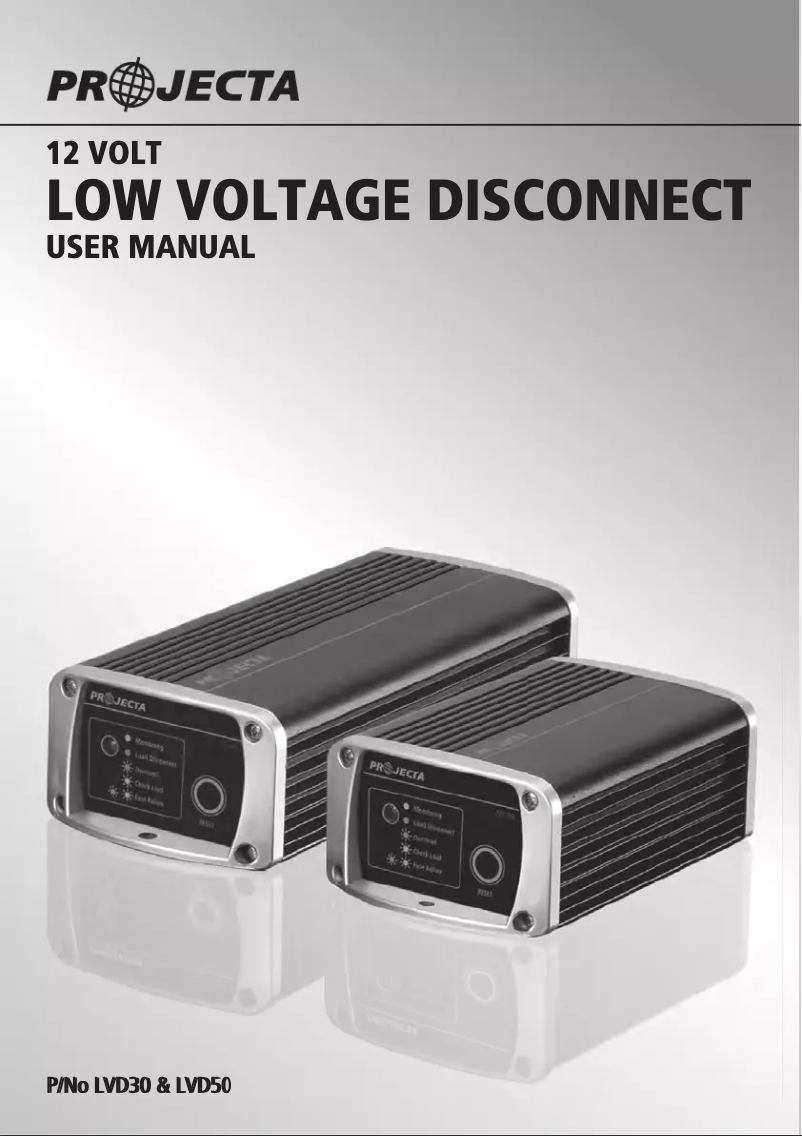 Imagen de la primera página del manual del dispositivo LVD30