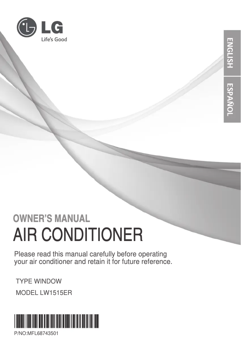 Imagen de la primera página del manual del dispositivo LW1515ER