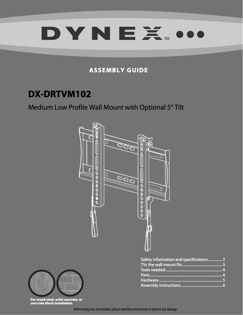 Página nº 1 - Manual de usuario Dynex DX-DRTVM102