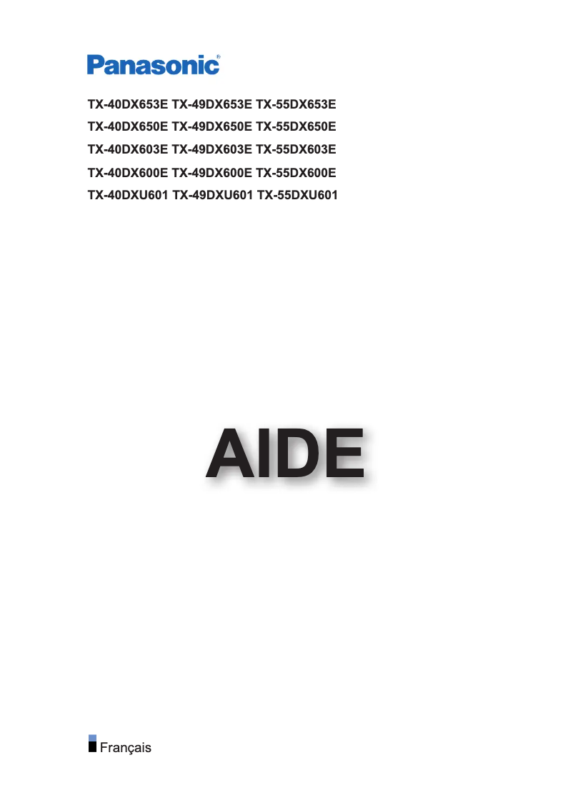 Página 1 del manual Manual de usuario Panasonic Viera TX-55DX653E