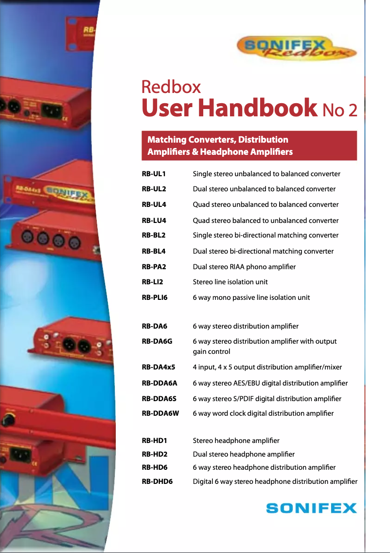 Imagen de la primera página del manual del dispositivo Redbox RB-HD2