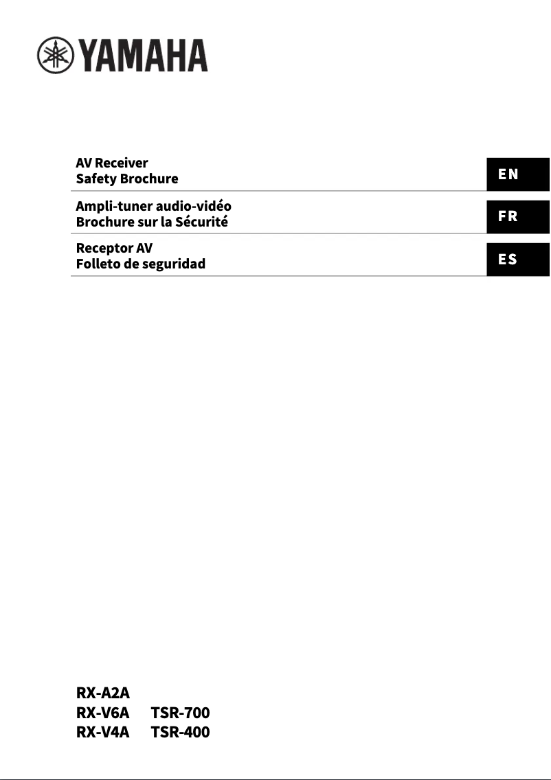 Imagen de la primera página del manual del dispositivo RX-V6ABL