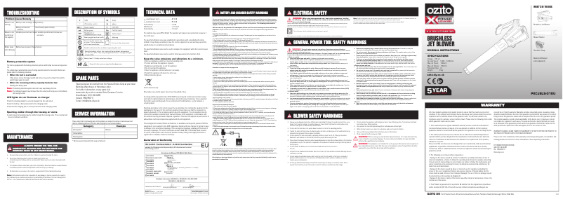 Imagen de la primera página del manual del dispositivo PXCJBLS-018U