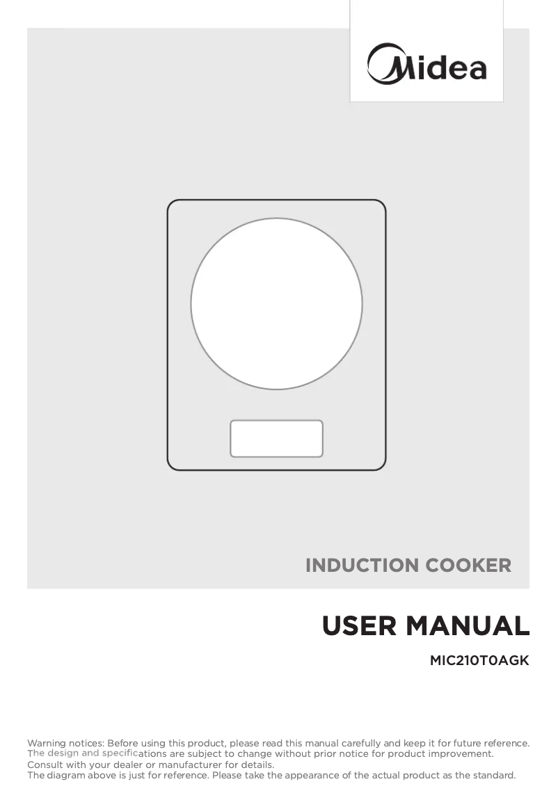 Imagen de la primera página del manual del dispositivo MIC210T0AGK