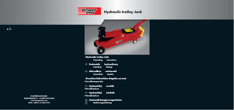 Imagen de la primera página del manual del dispositivo URW 2 A1