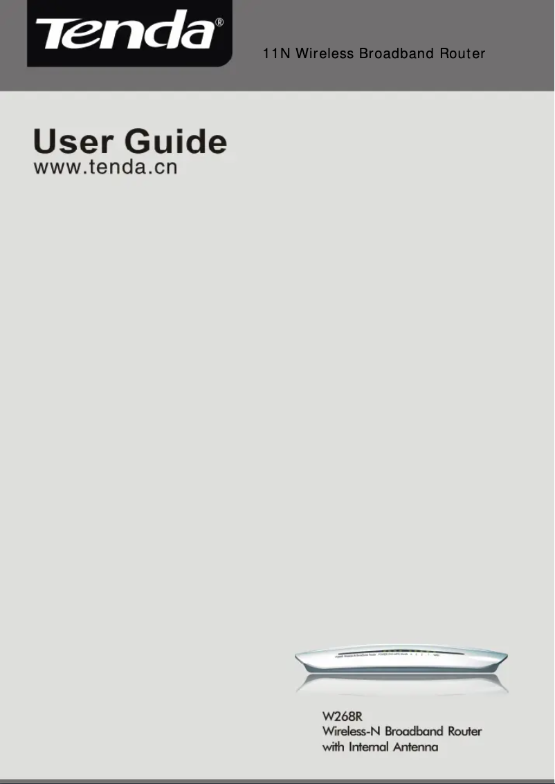 Página 1 del manual Manual de usuario Tenda W268R