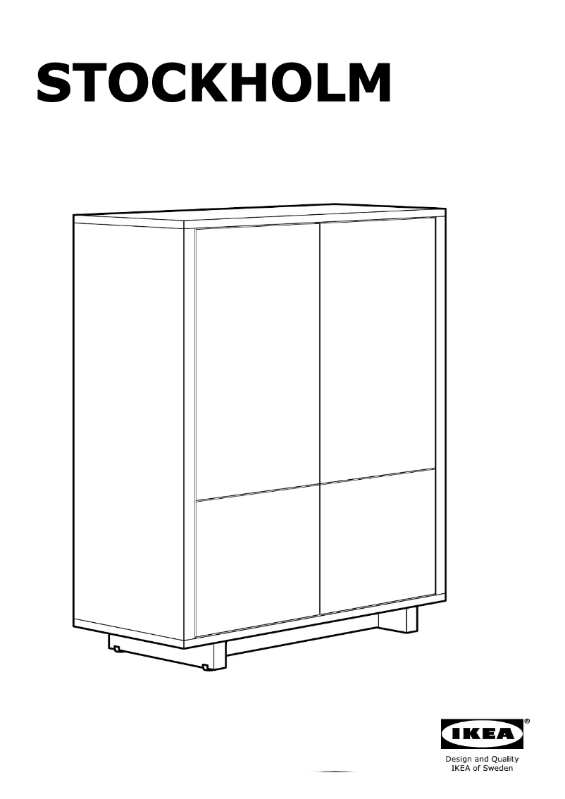Página 1 del manual Instrucciones / montaje Ikea STOCKHOLM