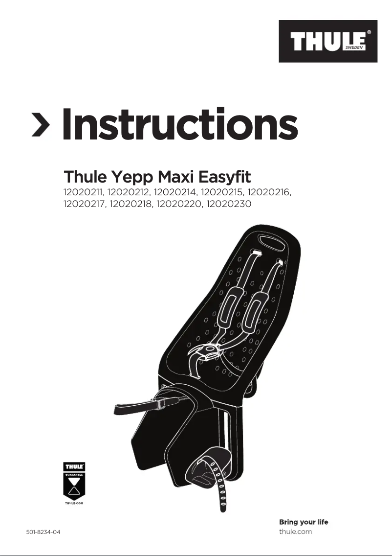Página 1 del manual Manual de usuario Thule Yepp Maxi Easyfit