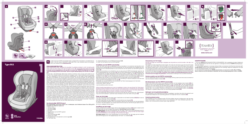 Página 1 del manual Manual de usuario Nania Maxim Isofix Tech
