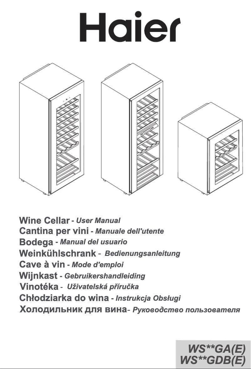 Imagen de la primera página del manual del dispositivo WS46GDBE