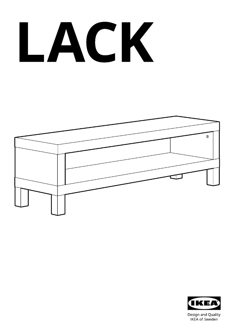 Página 1 del manual Manual de usuario Ikea LACK 805.660.61