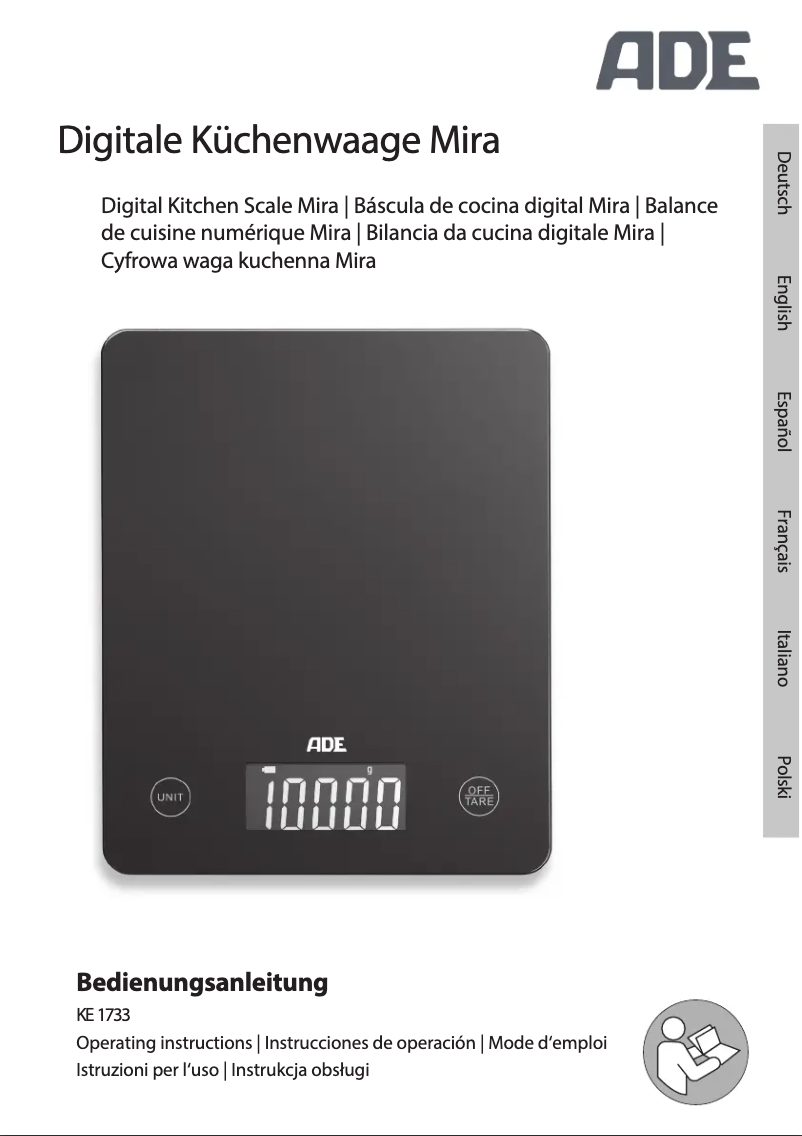 Imagen de la primera página del manual del dispositivo Mira KE 1733