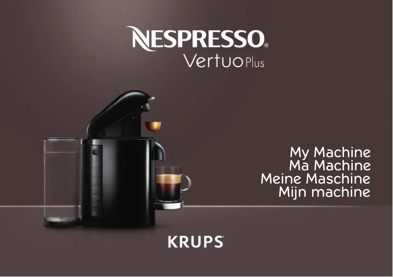 Imagen de la primera página del manual del dispositivo Nespresso Vertuo Plus