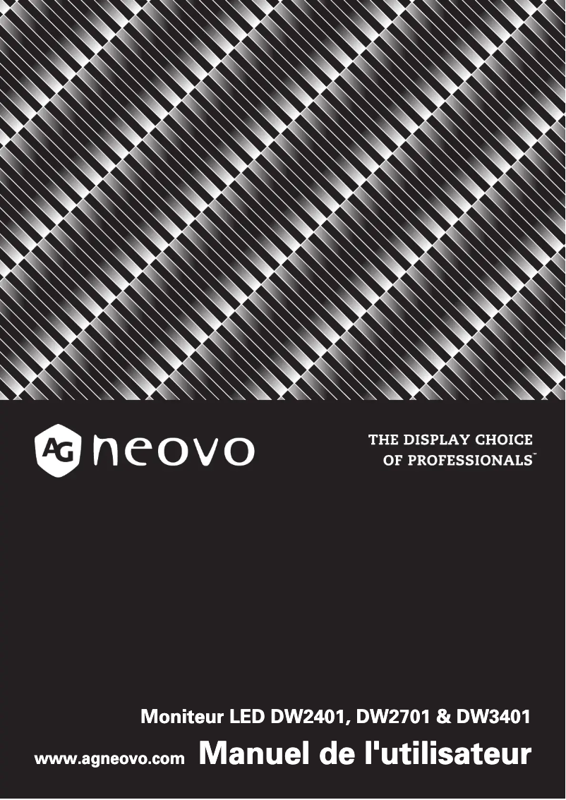 Página 1 del manual Manual de usuario AG Neovo DW3401