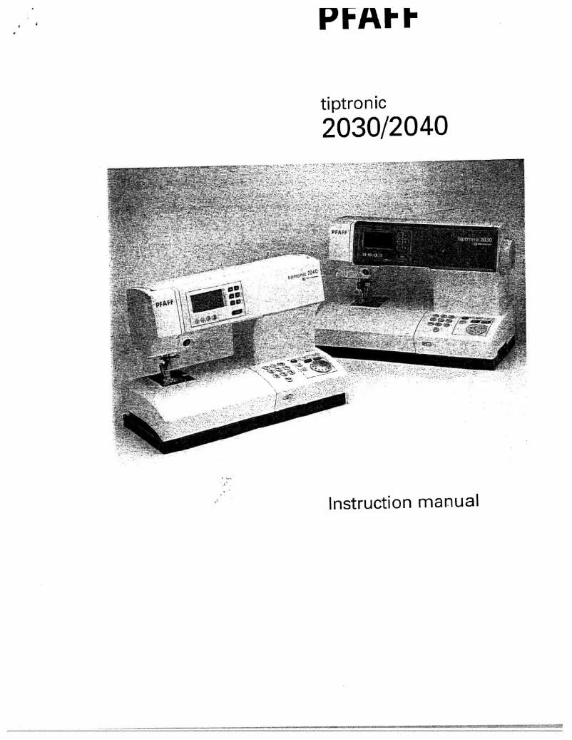 Imagen de la primera página del manual del dispositivo tiptronic 2030