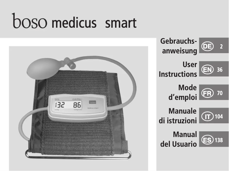 Página nº 1 - Manual de usuario Boso Medicus Smart